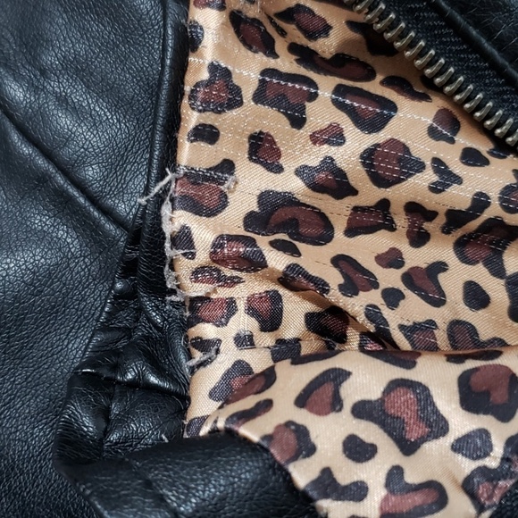 BLACK FAUX LEATHER JACKET - Picture 7 of 7